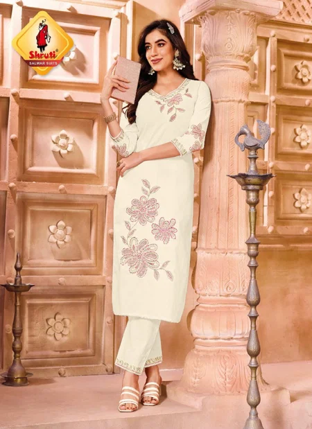 Paheli Vol 12 By Shruti Cotton Linen Kurti With Bottom Orders In India
